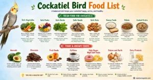Cockatiel Bird Food List Chart