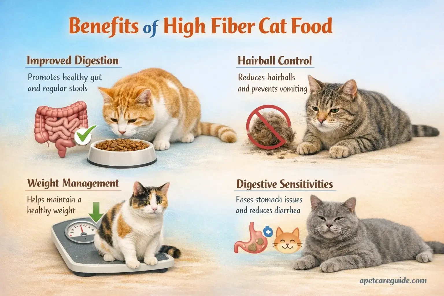 high fiber cat food benefits
