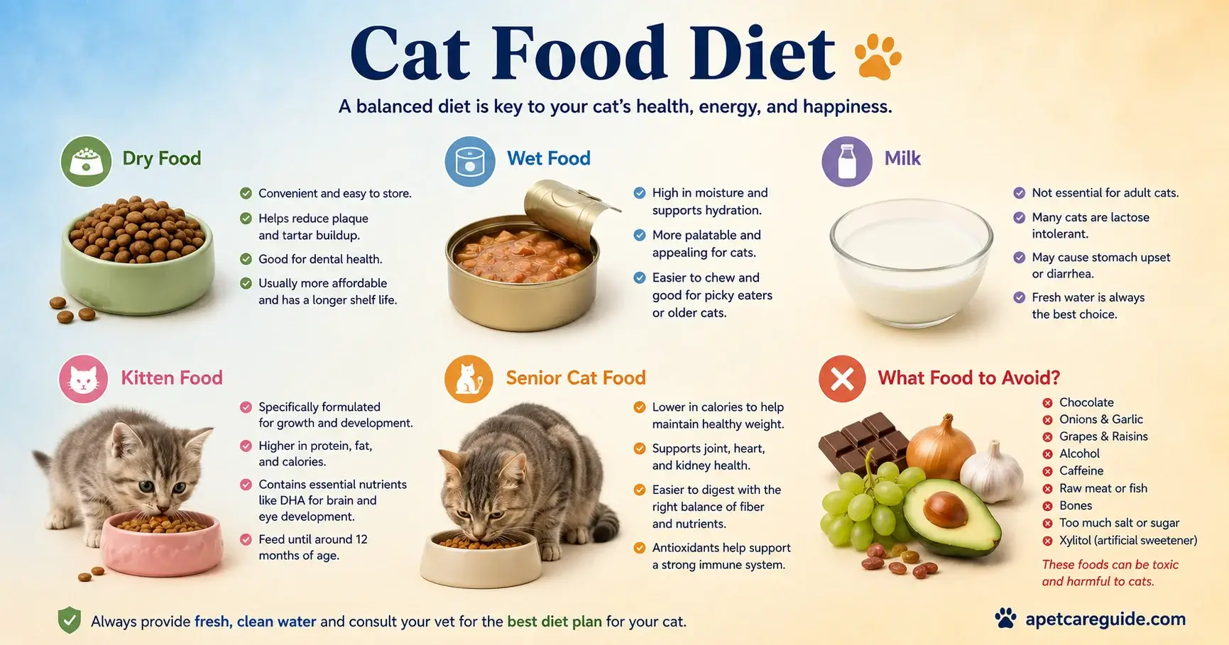 cat food chart