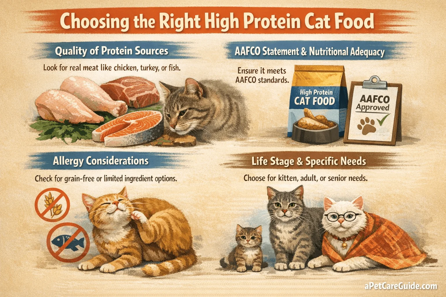Choosing the Right High Protein Cat Food The fact of choosing the right high protein cat food