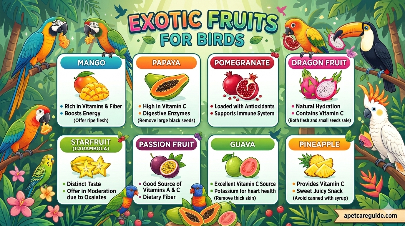 Exotic Fruits for Birds