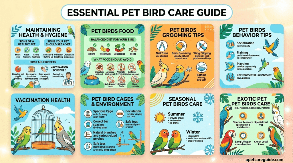 pet birds care tips