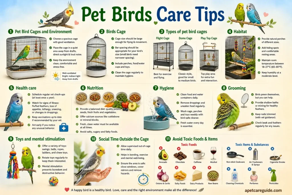 pet birds care tips