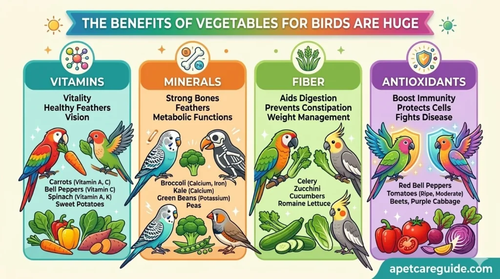 Safe Vegetables for Pet Birds to Eat