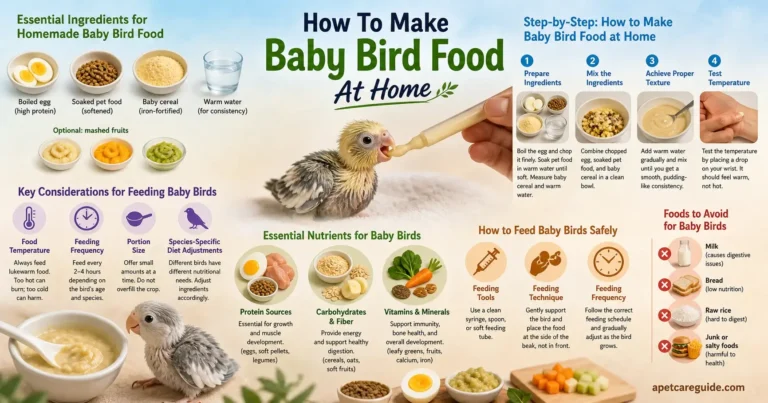 how to make baby bird food at home