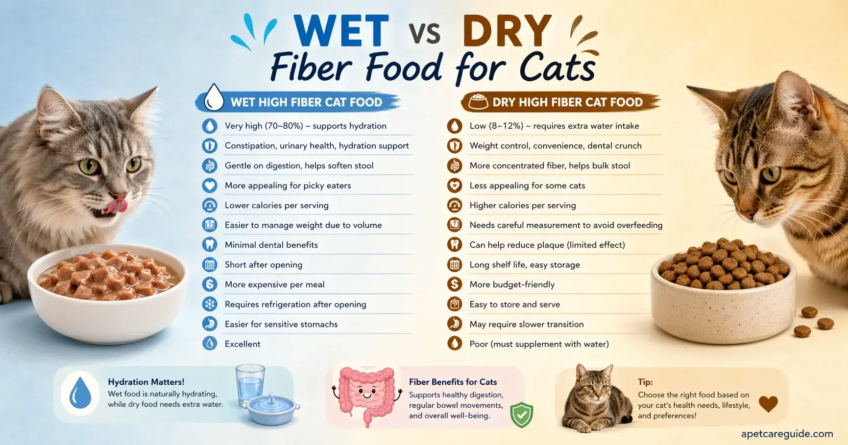 Wet vs dry cat food