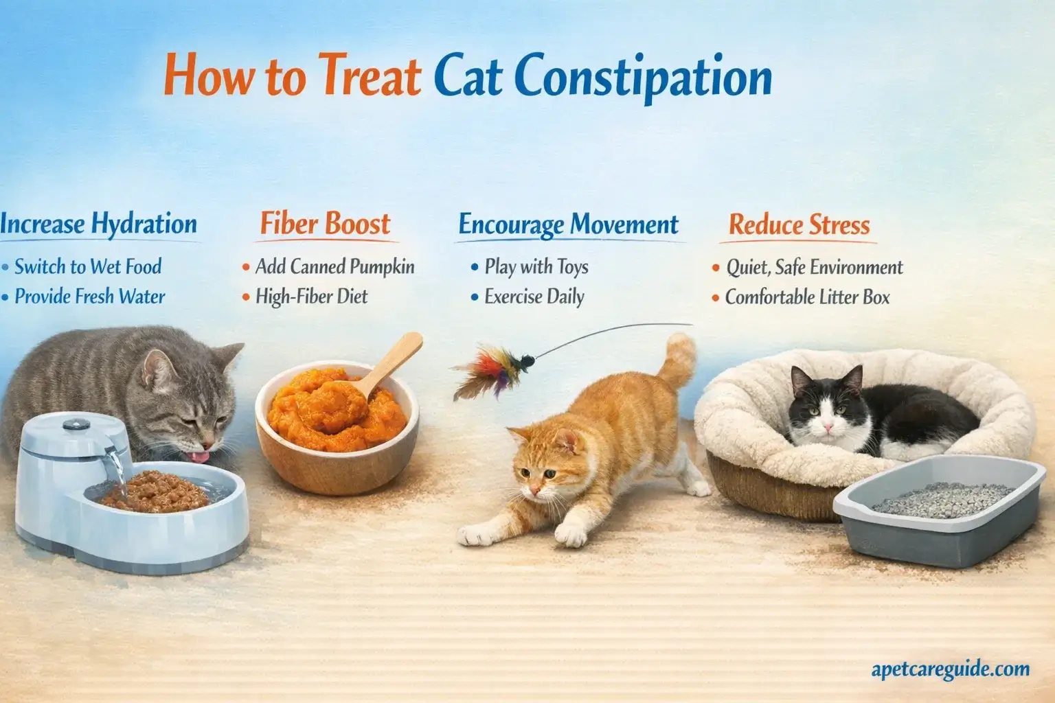 how to make a cat poop