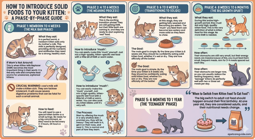 how to introduce solid food to kitten