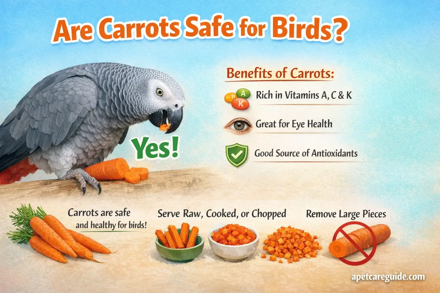Are Carrots Safe For Birds?
