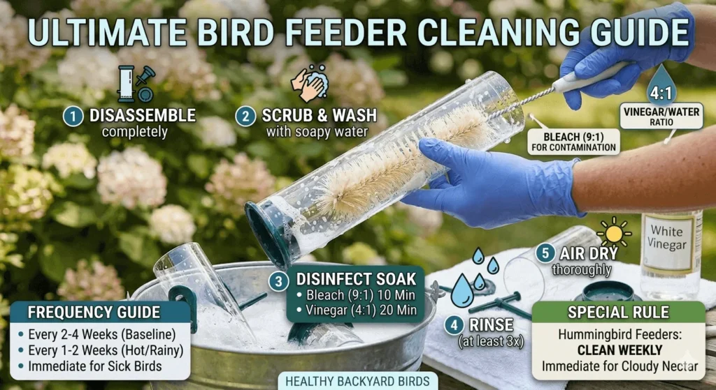 How to Clean Bird Feeders