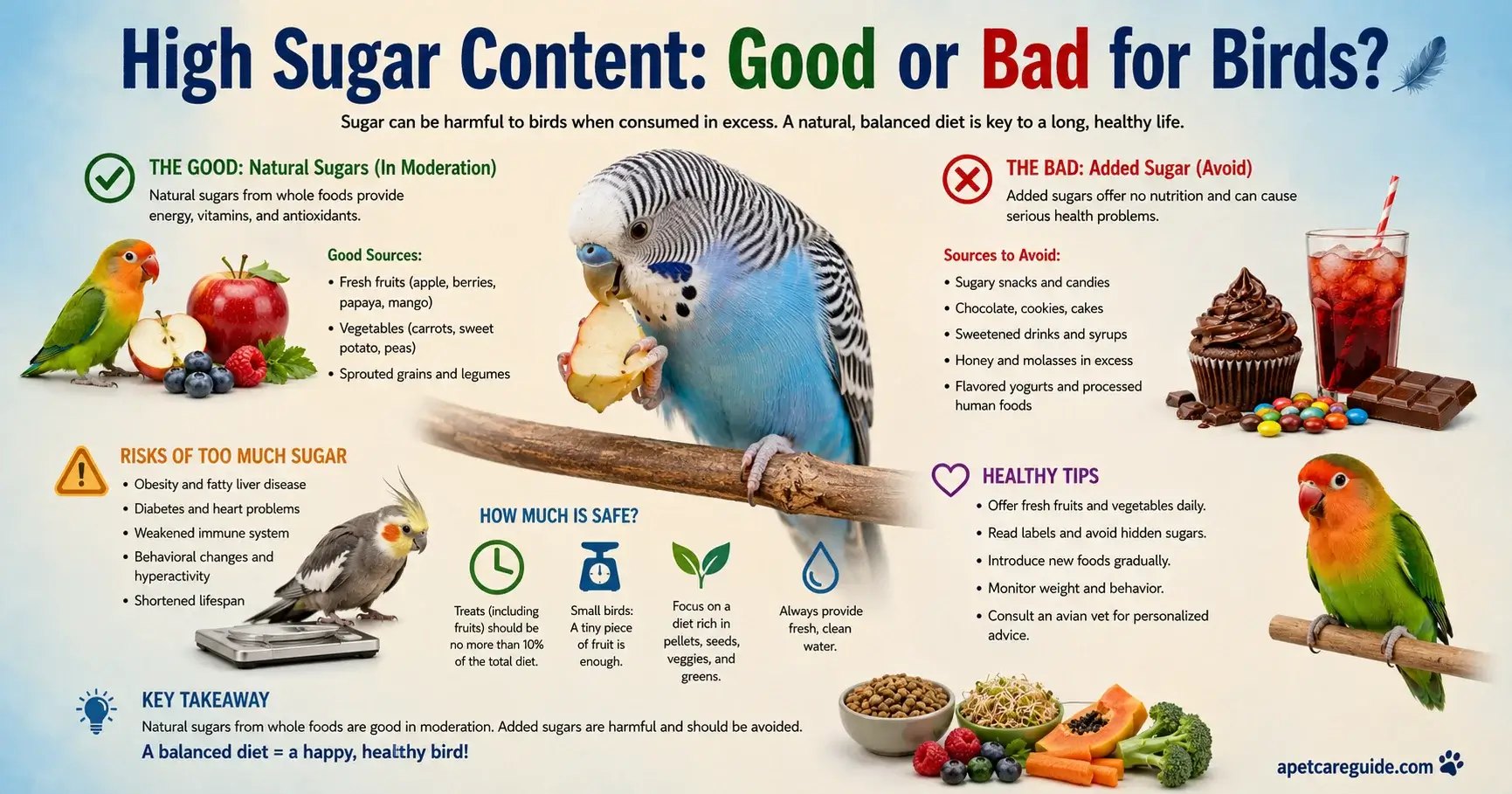 High Sugar Content Good or Bad for Birds High Sugar: Good for Birds?