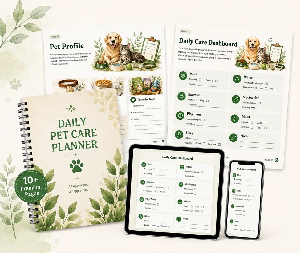 Daily Pet Care Planner 2